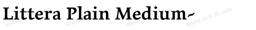 Littera Plain Medium字体转换